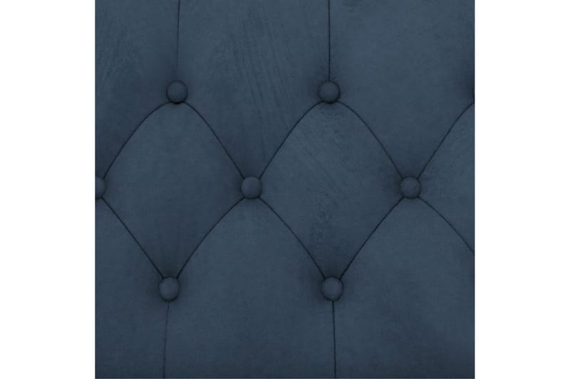 Sovesofa Felix 241x154x83 cm, Blå, Fløyel/Tre/Metall - 241x154x83 cm, Blå, Fløyel/Tre/Metall - Møbler - Sofaer - Sovesofaer