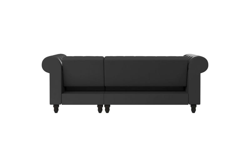 Sovesofa Felix 241x154x83 cm, Grå, PU/tre/metall - 241x154x83 cm, Grå, PU/tre/metall - Møbler - Sofaer - Sovesofaer