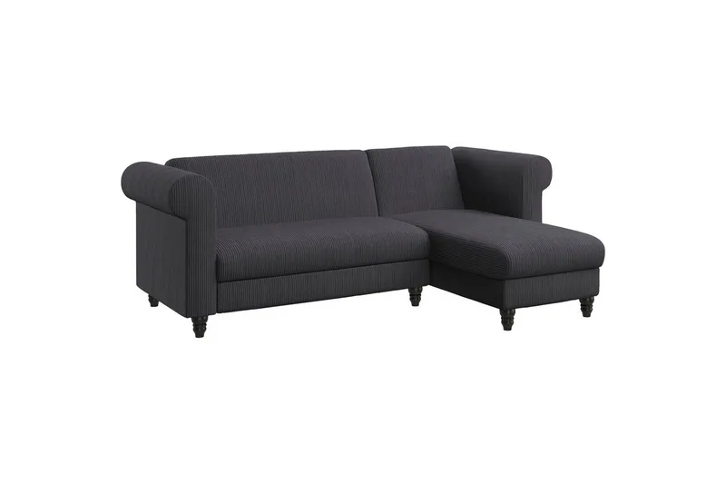 Sovesofa Felix II 241x154x83 cm, Antrasitt, 241x154x83 cm, Antrasitt