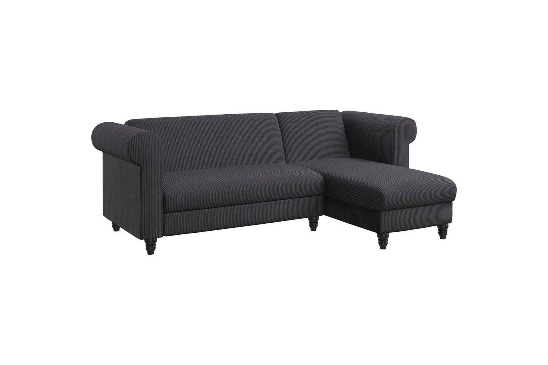Sovesofa Felix II 241x154x83 cm, Antrasitt - 241x154x83 cm, Antrasitt - Møbler - Sofaer - Sovesofaer