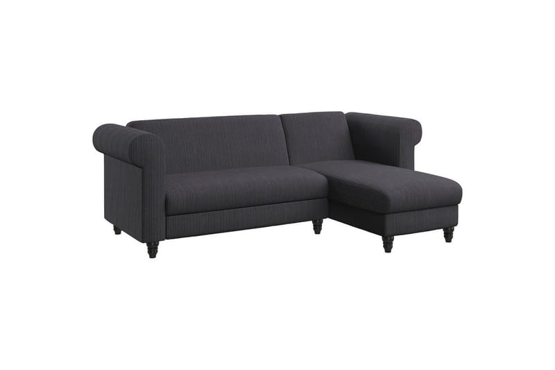 Sovesofa Felix II 241x154x83 cm, Antrasitt - 241x154x83 cm, Antrasitt - Møbler - Sofaer - Sovesofaer