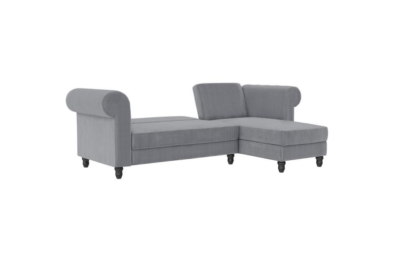 Sovesofa Felix II 241x154x83 cm, Grå - 241x154x83 cm, Grå - Møbler - Sofaer - Sovesofaer