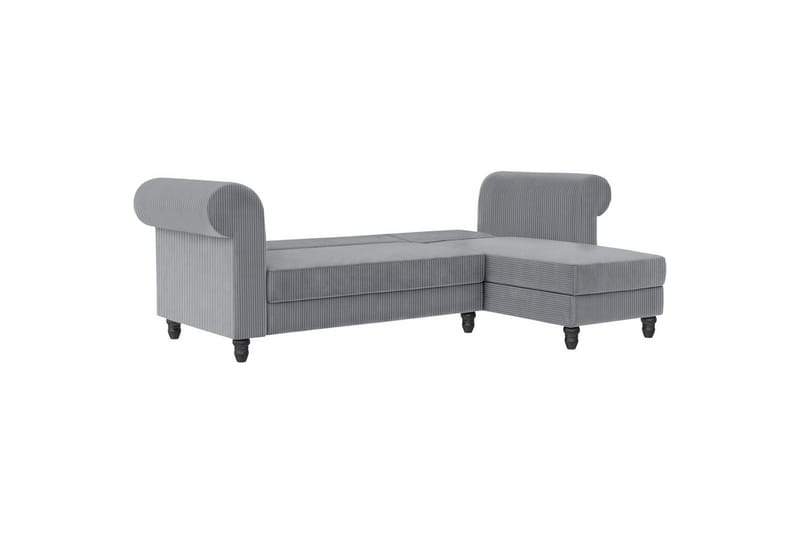 Sovesofa Felix II 241x154x83 cm, Grå - 241x154x83 cm, Grå - Møbler - Sofaer - Sovesofaer