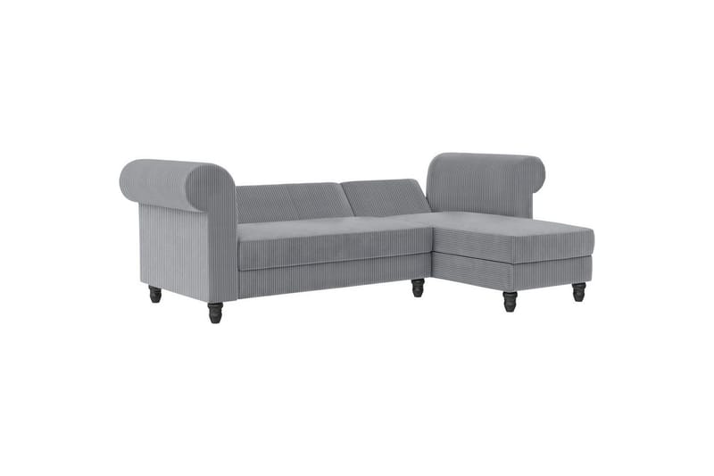 Sovesofa Felix II 241x154x83 cm, Grå - 241x154x83 cm, Grå - Møbler - Sofaer - Sovesofaer