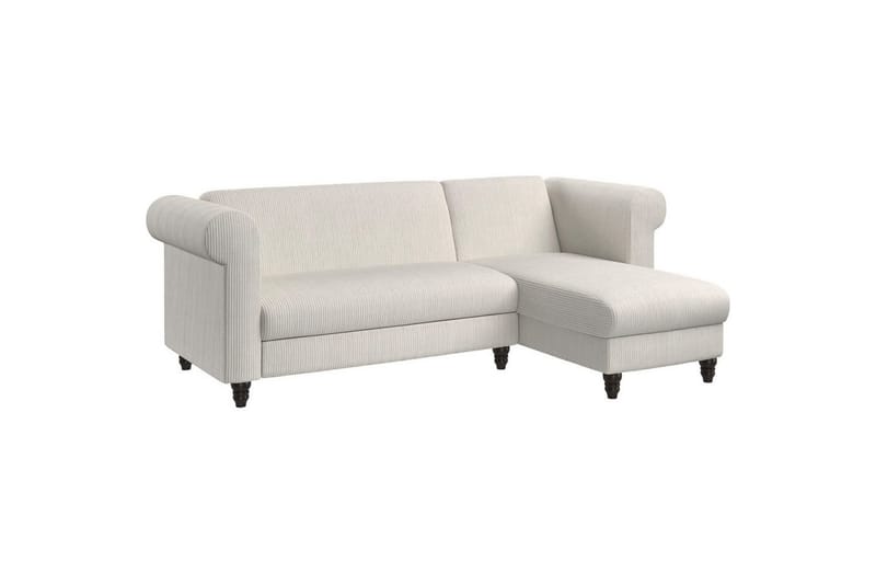 Sovesofa Felix II 241x154x83 cm, Krem - 241x154x83 cm, Krem - Møbler - Sofaer - Sovesofaer