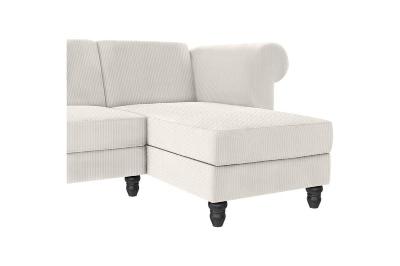 Sovesofa Felix II 241x154x83 cm, Krem - 241x154x83 cm, Krem - Møbler - Sofaer - Sovesofaer