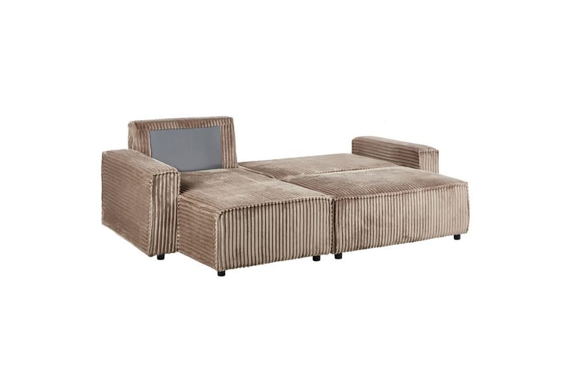 Sovesofa høyrevendt Abacka - Brun, Svart - Møbler - Sofaer - Sovesofaer