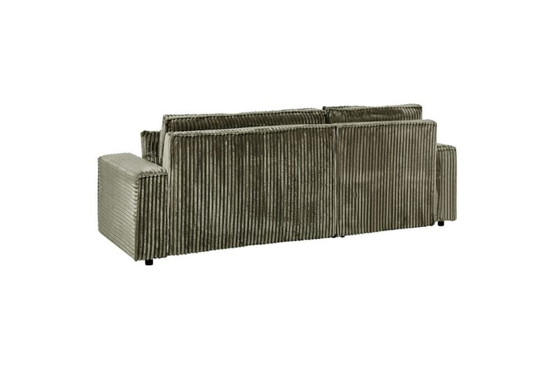 Sovesofa høyrevendt Abacka - Grønn, svart - Møbler - Sofaer - Sovesofaer