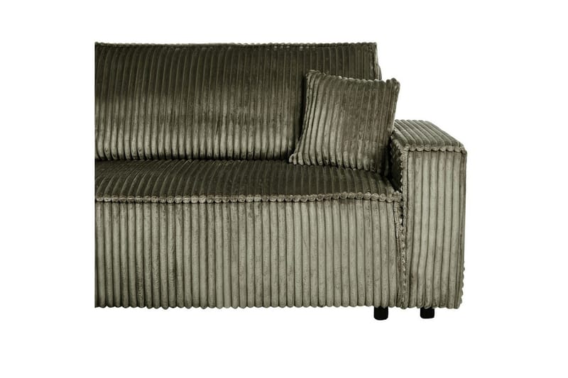 Sovesofa høyrevendt Abacka - Grønn, svart - Møbler - Sofaer - Sovesofaer