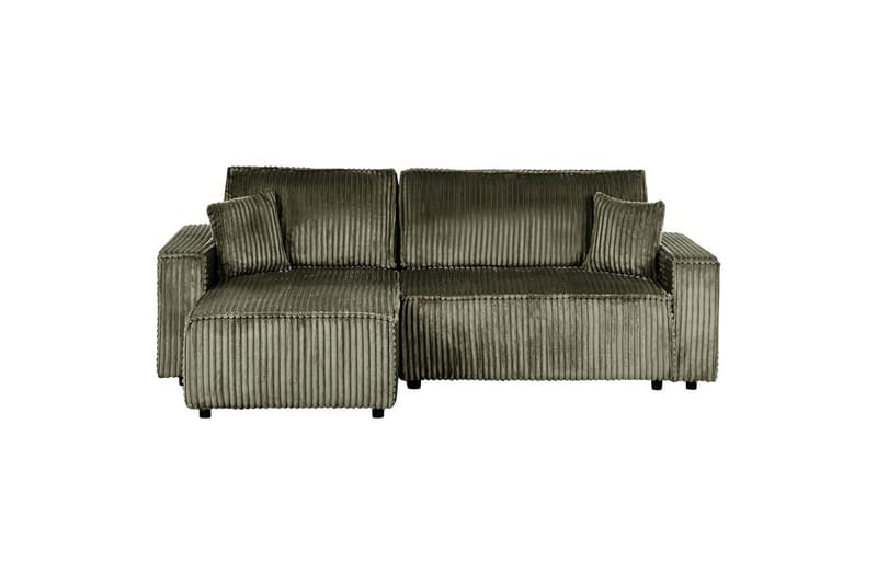 Sovesofa høyrevendt Abacka - Grønn, svart - Møbler - Sofaer - Sovesofaer