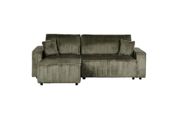Sovesofa høyrevendt Abacka - Grønn, svart - Møbler - Sofaer - Sovesofaer