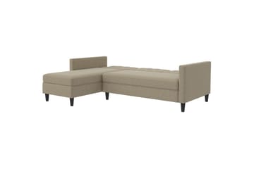 Sovesofa Hartford 213x153x82 cm, Cappucino, Linstoffutseende (100 % polyester) - 213x153x82 cm, Cappucino, Linstoffutseende (100 % polyester) - Møbler - Sofaer - Sovesofaer