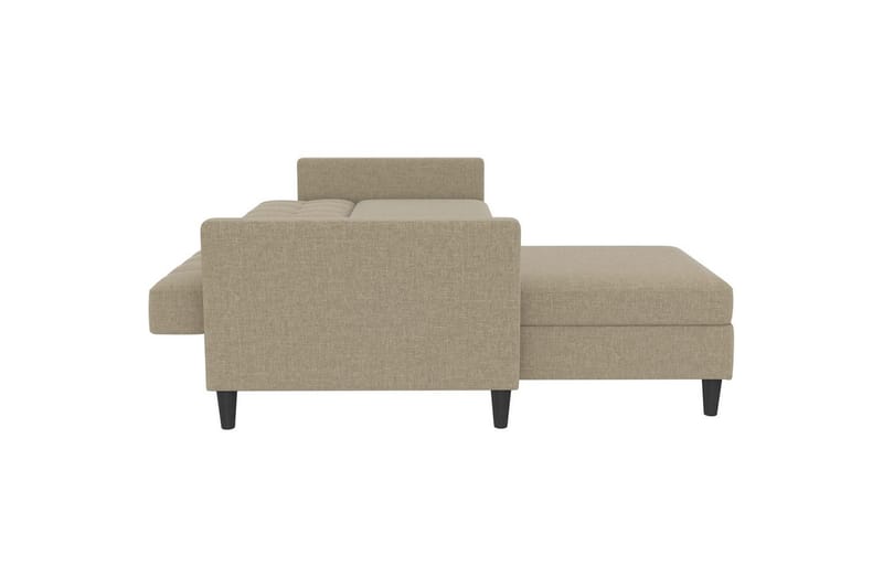 Sovesofa Hartford 213x153x82 cm, Cappucino, Linstoffutseende (100 % polyester) - 213x153x82 cm, Cappucino, Linstoffutseende (100 % polyester) - Møbler - Sofaer - Sovesofaer