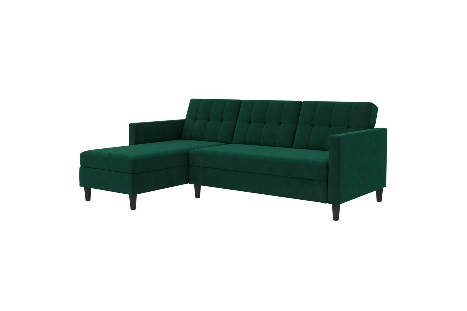 Sovesofa Hartford 213x153x82 cm, Grønn, Fløyel - 213x153x82 cm, Grønn, Fløyel
