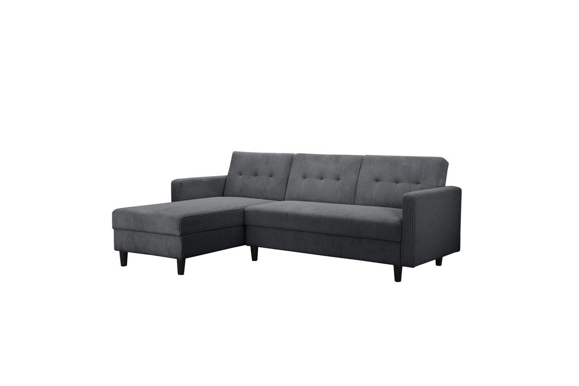 Sovesofa Hartford II 213x153x82 cm, Antrasitt - 213x153x82 cm, Antrasitt