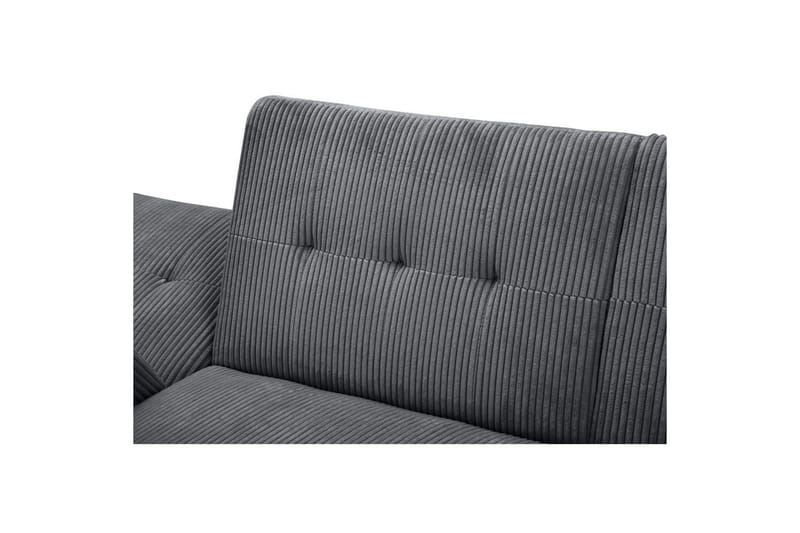 Sovesofa Hartford II 213x153x82 cm, Antrasitt - 213x153x82 cm, Antrasitt - Møbler - Sofaer - Sovesofaer