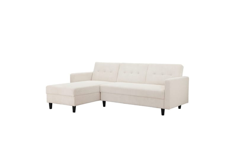 Sovesofa Hartford II 213x153x82 cm, Krem - 213x153x82 cm, Krem - Møbler - Sofaer - Sovesofaer