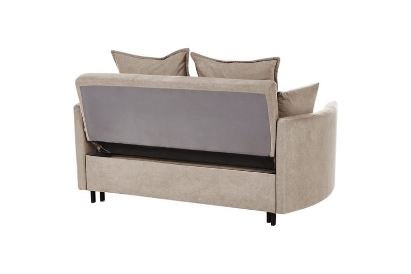 Sovesofa Hovin - Beige, svart - Møbler - Sofaer - Sovesofaer