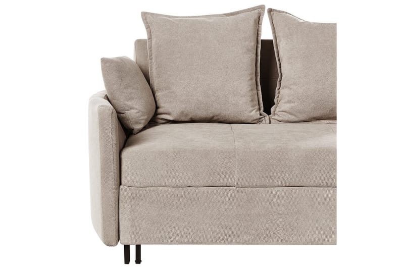 Sovesofa Hovin - Beige, svart - Møbler - Sofaer - Sovesofaer