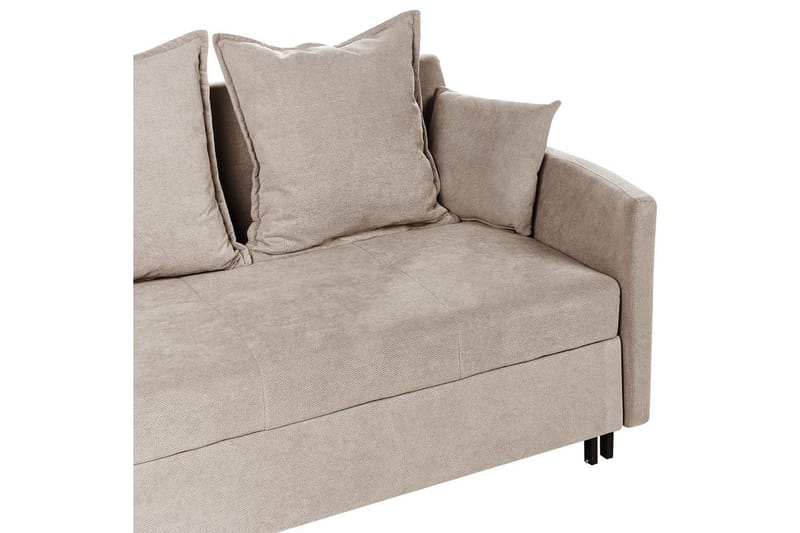 Sovesofa Hovin - Beige, svart - Møbler - Sofaer - Sovesofaer