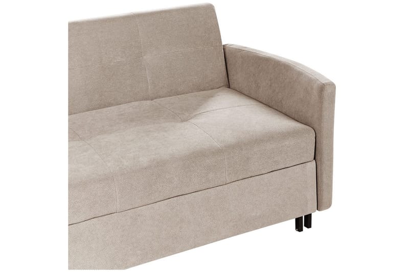 Sovesofa Hovin - Beige, svart - Møbler - Sofaer - Sovesofaer