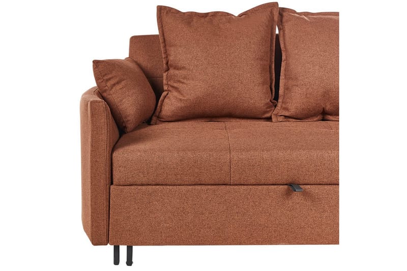 Sovesofa Hovin - Brun, Svart - Møbler - Sofaer - Sovesofaer