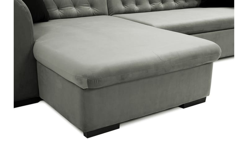 Sovesofa med divan - Blå - Møbler - Sofaer - Sovesofaer