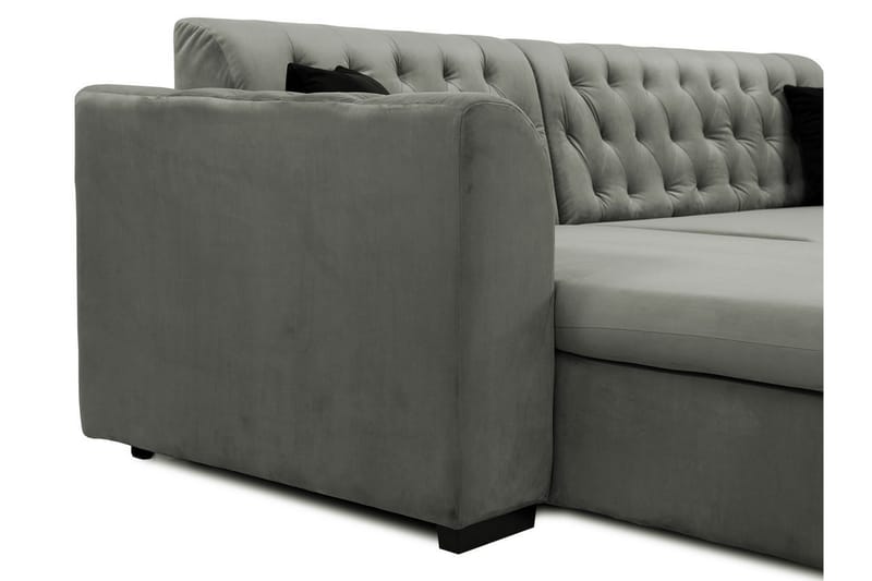 Sovesofa med divan - Blå - Møbler - Sofaer - Sovesofaer