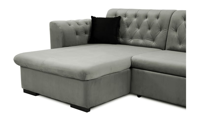 Sovesofa med divan - Blå - Møbler - Sofaer - Sovesofaer
