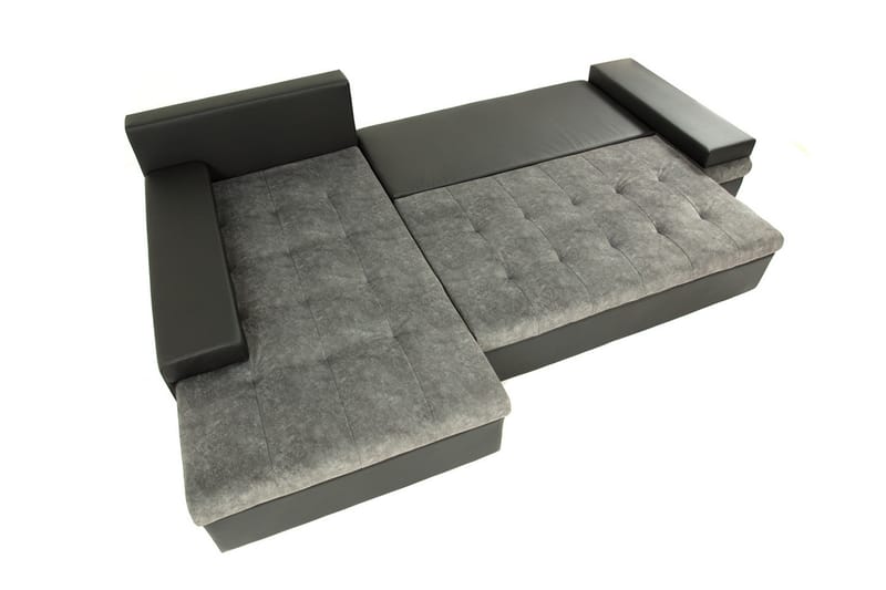 Sovesofa med divan - Brun - Møbler - Sofaer - Sovesofaer