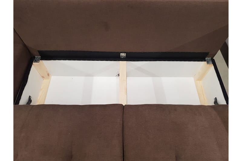 Sovesofa med divan - Grønn - Møbler - Sofaer - Sovesofaer
