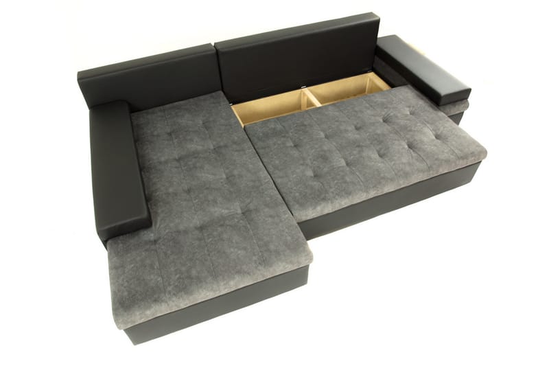 Sovesofa med divan - Gul - Møbler - Sofaer - Sovesofaer