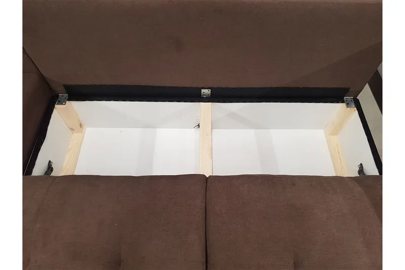 Sovesofa med divan - Lilla - Møbler - Sofaer - Sovesofaer