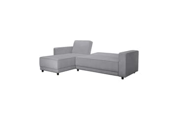 Sovesofa med enkeldivan uten sjeselong Loft24 Sovesofa Allie Ljusgrå,Svart - Møbler - Sofaer - Sovesofaer