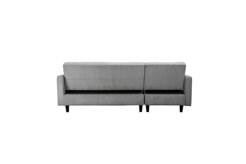 Sovesofa med enkeldivan uten sjeselong Loft24 Sovesofa Hartford II 213x153x82 cm, grå Grå - Møbler - Sofaer - Sovesofaer