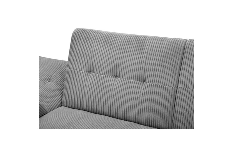Sovesofa med enkeldivan uten sjeselong Loft24 Sovesofa Hartford II 213x153x82 cm, grå Grå - Møbler - Sofaer - Sovesofaer