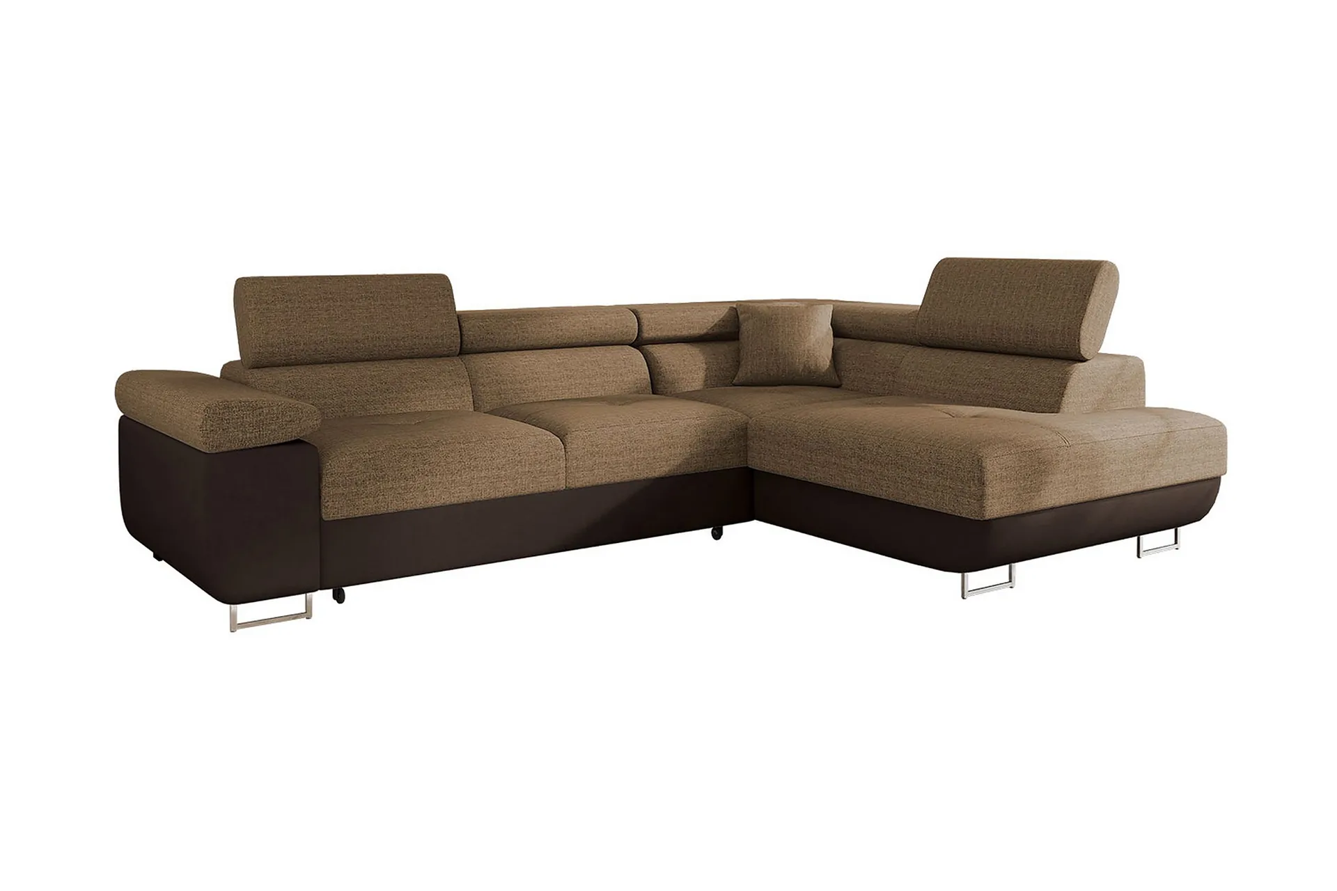 Sovesofa med Sjeselong - Brun