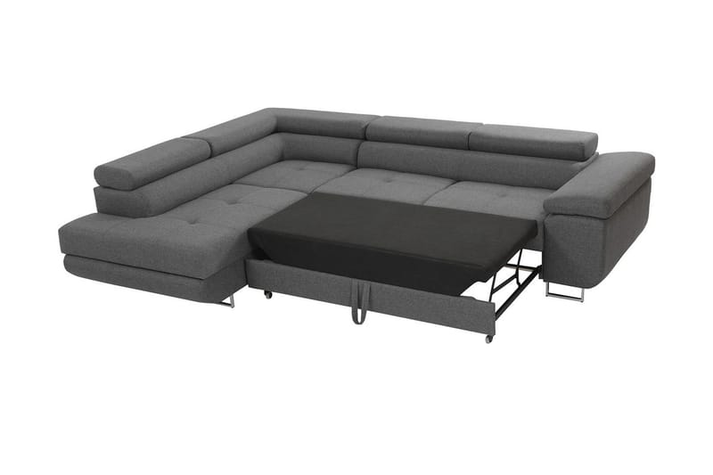 Sovesofa med Sjeselong - Grå - Møbler - Sofaer - Sovesofaer