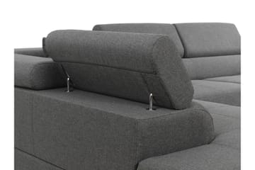 Sovesofa med Sjeselong - Grå - Møbler - Sofaer - Sovesofaer