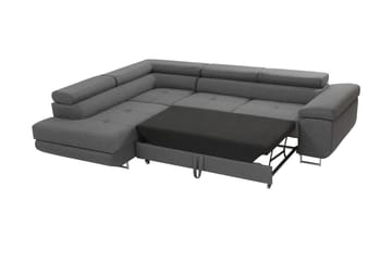 Sovesofa med Sjeselong - Grå - Møbler - Sofaer - Sovesofaer