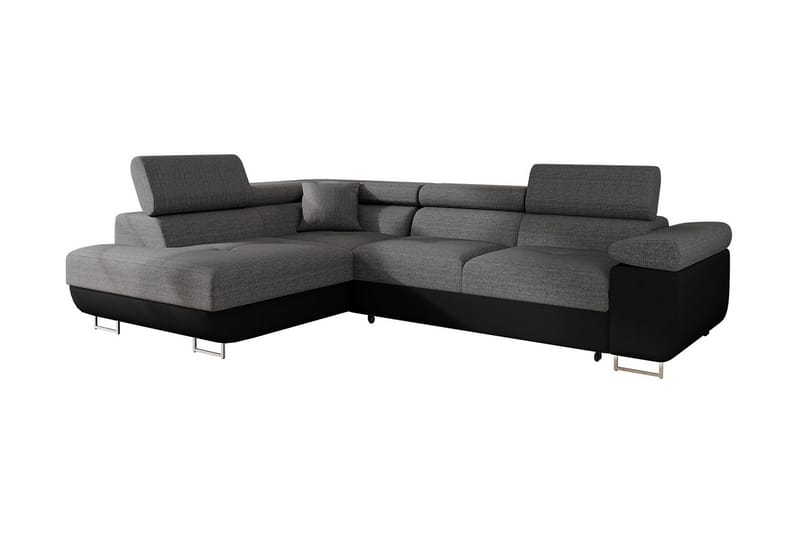 Sovesofa med Sjeselong - Grå - Møbler - Sofaer - Sovesofaer