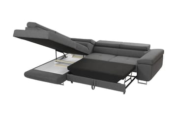 Sovesofa med Sjeselong - Grå - Møbler - Sofaer - Sovesofaer