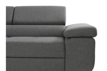 Sovesofa med Sjeselong - Grå - Møbler - Sofaer - Sovesofaer