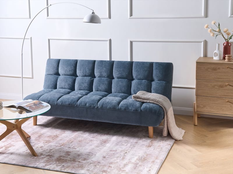 Sovesofa Risor - Blå - Møbler - Sofaer - Sovesofaer - 2 seters sovesofa