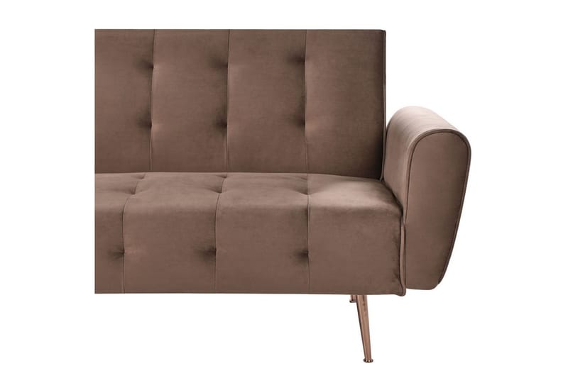 Sovesofa Selnes - Brun, kobber - Møbler - Sofaer - Sovesofaer