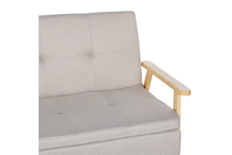 Sovesofa Tjorn - Beige, lyst tre, Beige, Lys Tre, 185x110 cm - Møbler - Sofaer - Sovesofaer