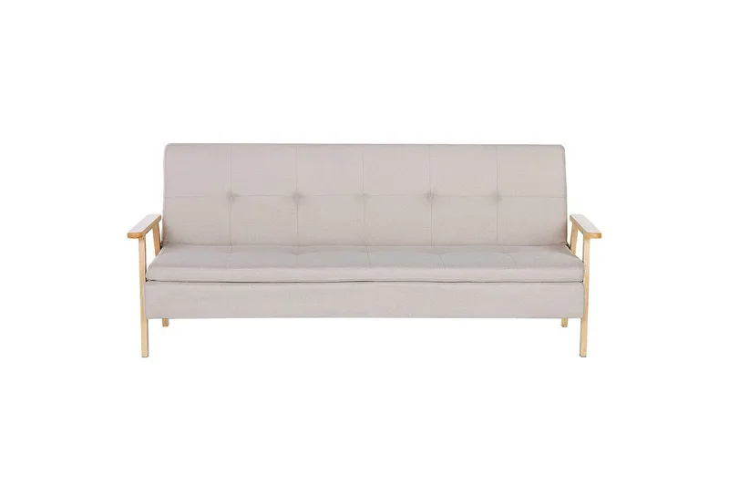 Sovesofa Tjorn, Beige, lyst tre, Beige, Lys Tre, 185x110 cm