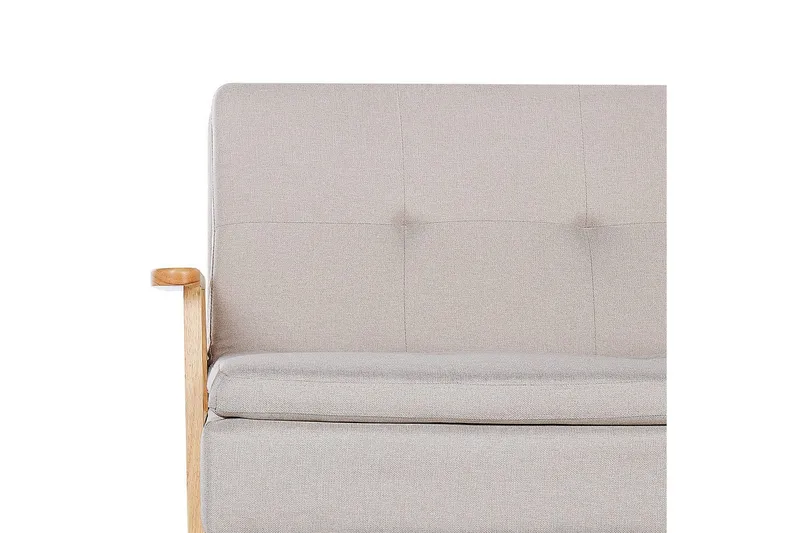 Sovesofa Tjorn - Beige, lyst tre, Beige, Lys Tre, 185x110 cm - Møbler - Sofaer - Sovesofaer