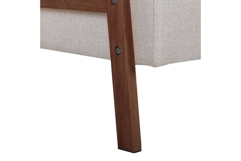 Sovesofa Tjorn - Beige, mørkt tre, 185x110 cm - Møbler - Sofaer - Sovesofaer