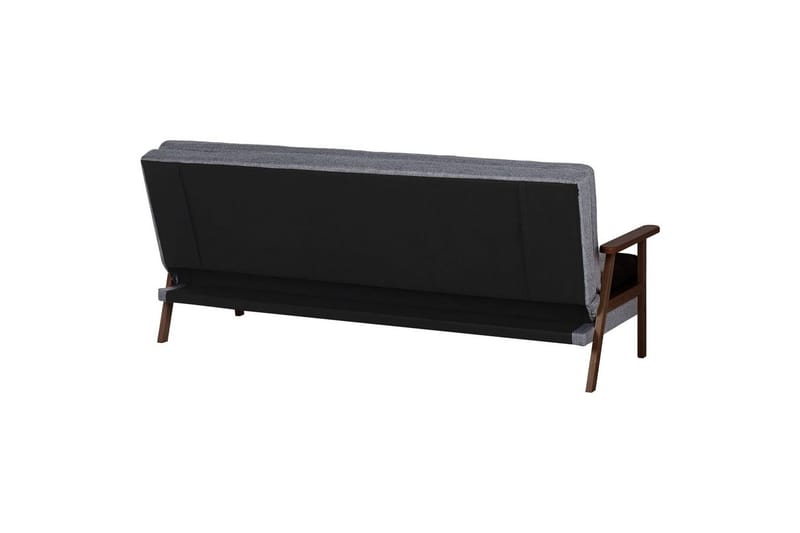 Sovesofa Tjorn - Grå, mørkt tre, 185x110 cm - Møbler - Sofaer - Sovesofaer